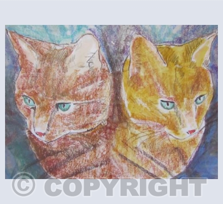 Pastel cats