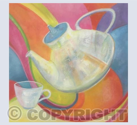 Teapot and cup