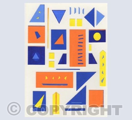 Orange yellow blue winter sails