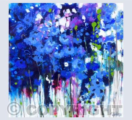 'SOMETHING BLUE' card