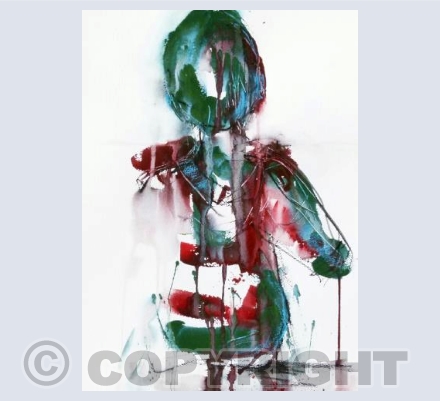 Boy in red and green