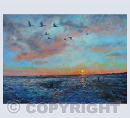 Return sunrise goose flight 