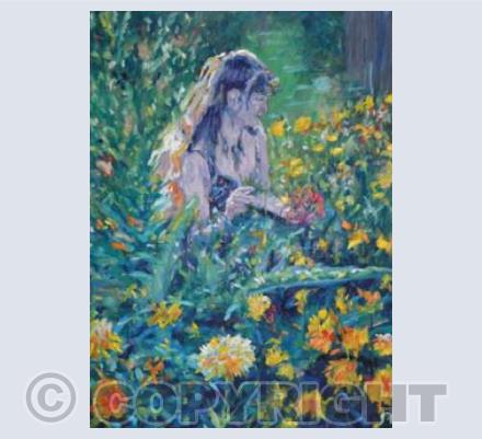 Evening light with calendula