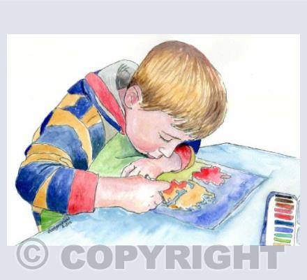 Artist at work