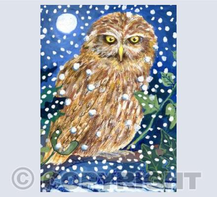 Owl on a winter's night