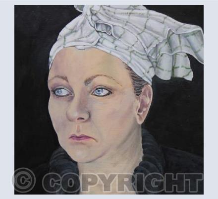 Woman With Tea Towel On It