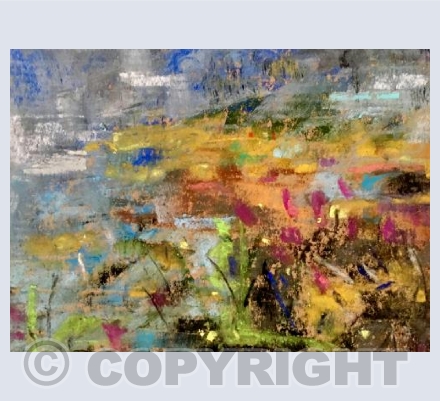 Wildflowers and grasses, view from St Euny Church