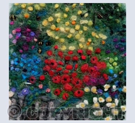 Summer bees and flowers, Cornwall