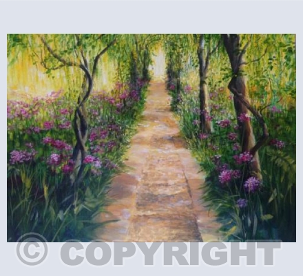 Barnsley House, Cotswolds, under the Laburnums