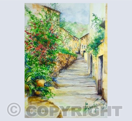 Typical Old Town, Balearics 