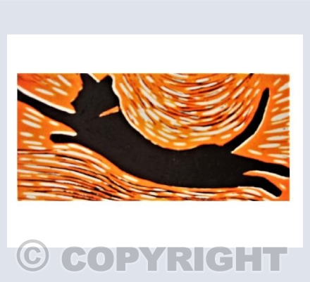 Leaping Cat(Orange)