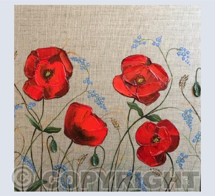 For-get-me-not garden by Natasha Pitts