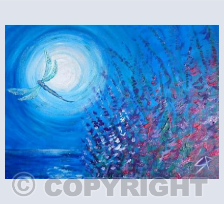 Dragonfly Moonlight