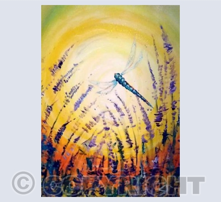 Lavender Dragonfly Sun