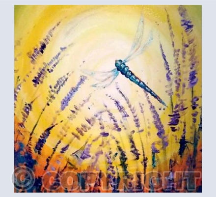 Lavender Dragonfly Sun