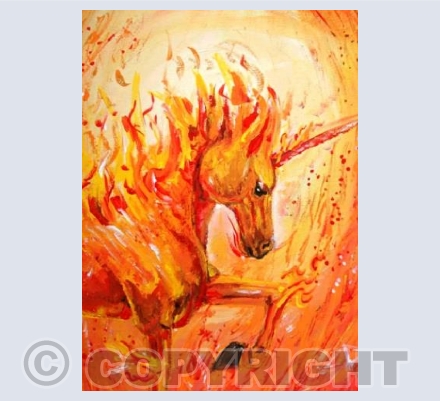Fire unicorn