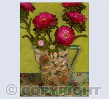 Asters in 1930s Jug