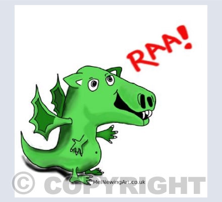 "RAA!", said Ziggy the Dragon