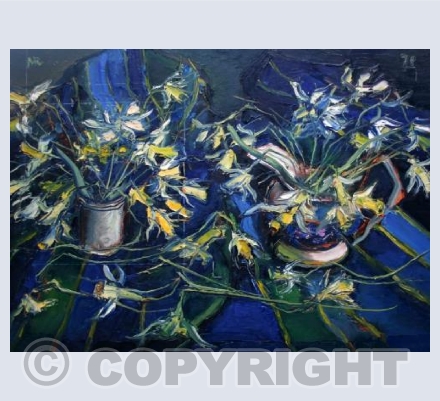 Daffodils in vases (1978)