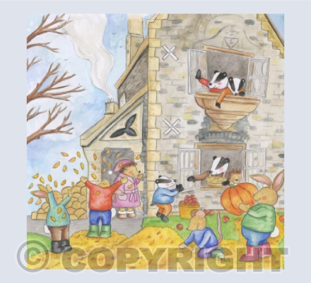 October in Corsham Card