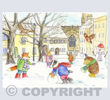 Snowy Day on The Green