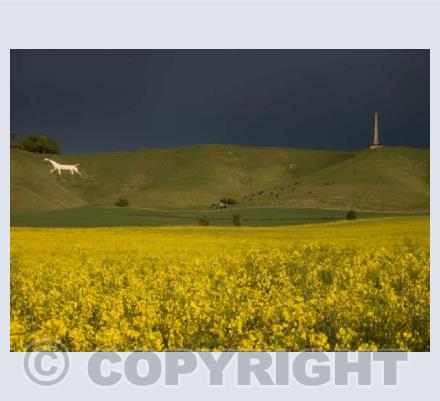 Stormy Sky over Cherhill Down