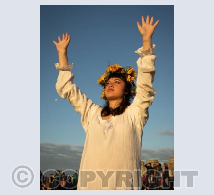 Summer Solstice Sun Worshipper, Stonehenge