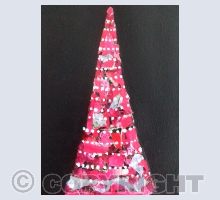 Christmas Tree in Pink