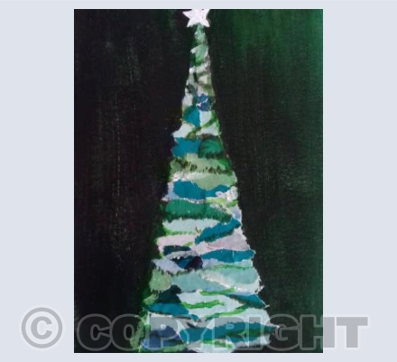 Christmas Tree in Greens