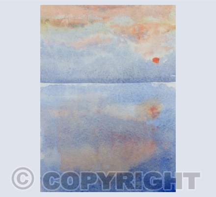 Sunset Reflections at The Beach