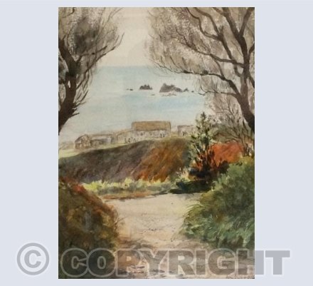 Coastal path at The Lizard - looking West.