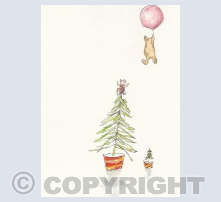 floating at Christmas