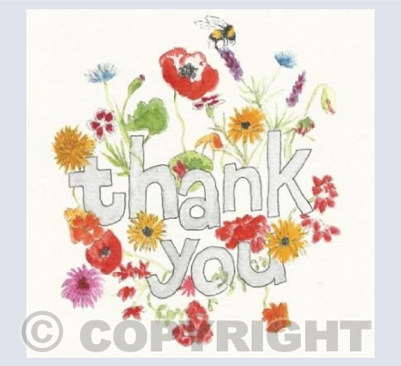 thank you with flowers