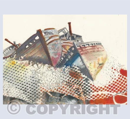 Old boats at Salen, Mull