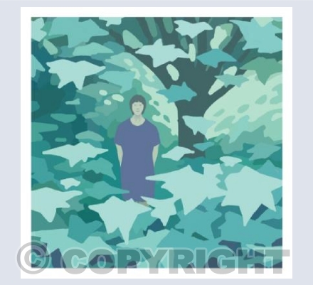 Girl in the woods