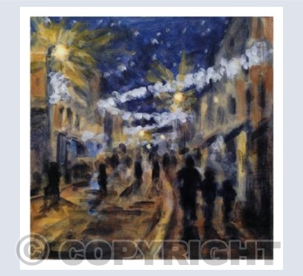 Christmas shopping on Fore Street Exeter