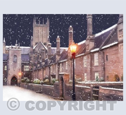 Vicar's Close at Christmas