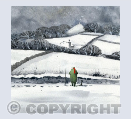 A Snowy Winter Scene