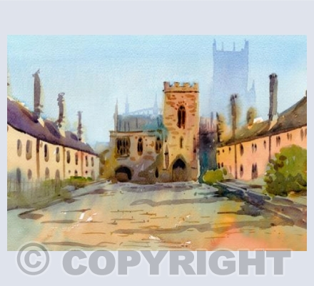 Vicars Close Watercolour