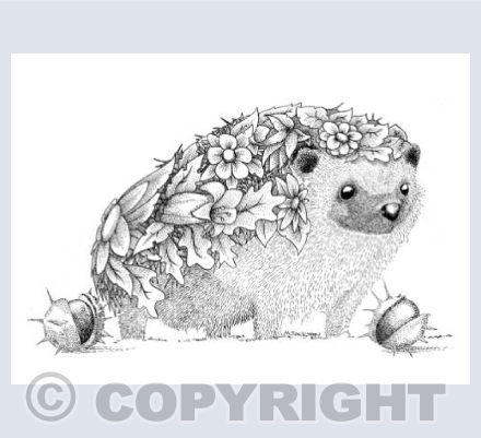 Floral Hedgehog