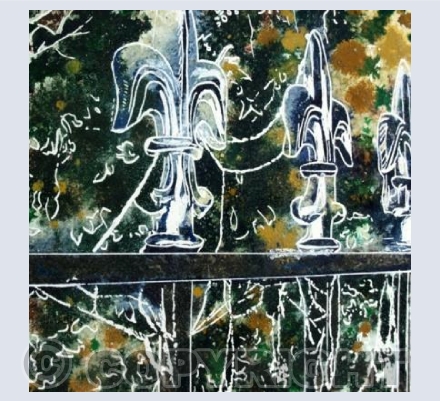 "Silver Tips" card
