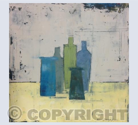 Bottles on Yellow