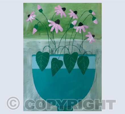 Plant in a green pot