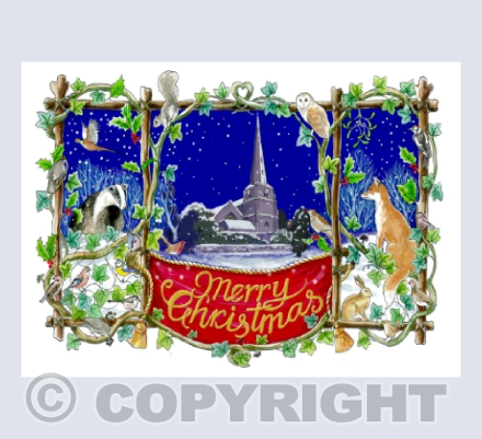 Merry Christmas, Stroud, Glos Uk