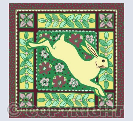 Leaping hare