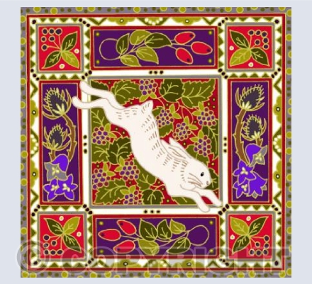 White Autumn Hare
