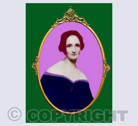 Mary Shelley Framed.