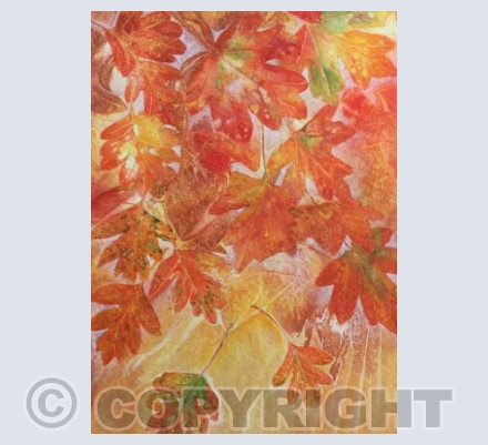 Departing in crimson