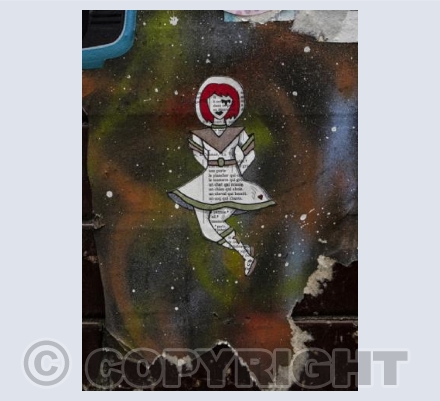 Floating Space Girl