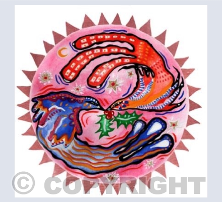 Birds in a Holly Spin